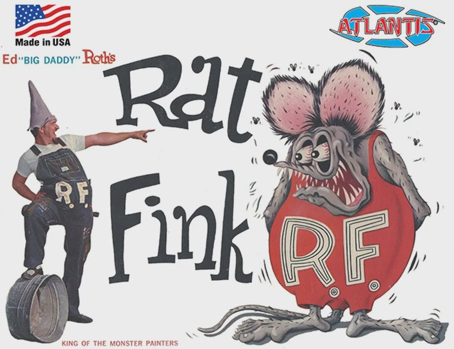 Alantis Ed Big Daddy Roth Rat Fink Figure 6" Tall (formerly Revell) (AAN1305)