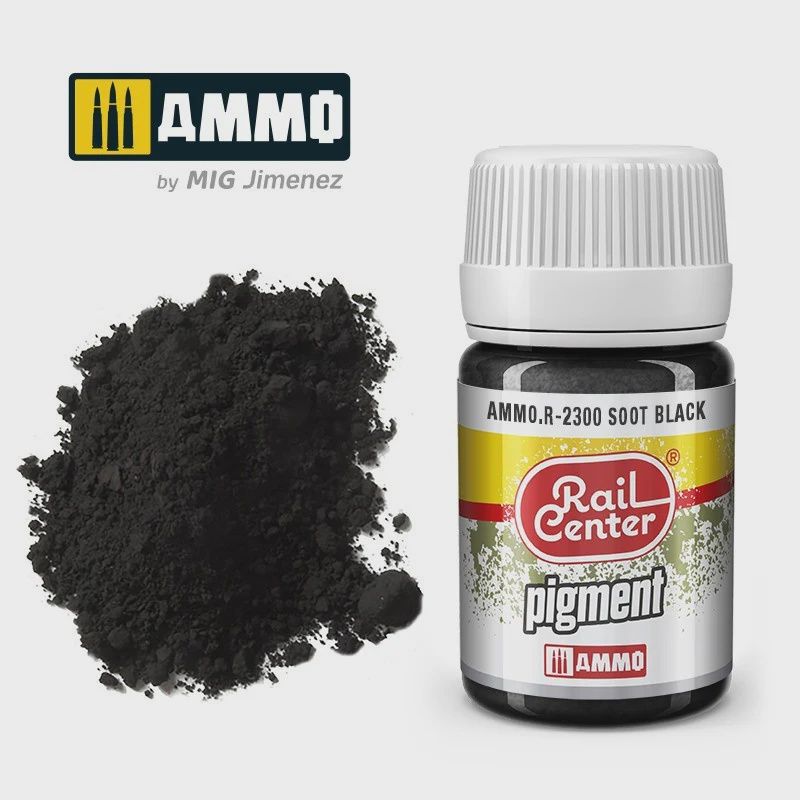 Ammo Pigment Soot Black (35 mL) (AMMO.R-2300)
