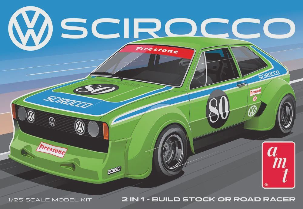 AMT 1/25 VW Scirocco T/A Champ Car (2 in 1) (AMT1476)