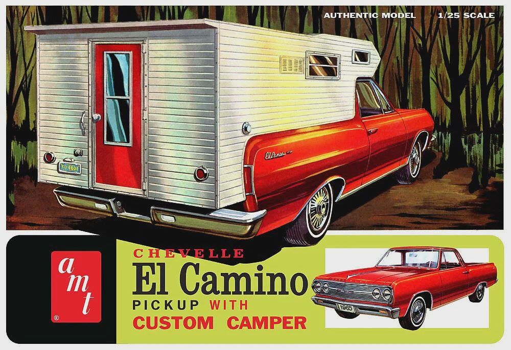 AMT 1965 Chevy El Camino with camper (AMT1364)