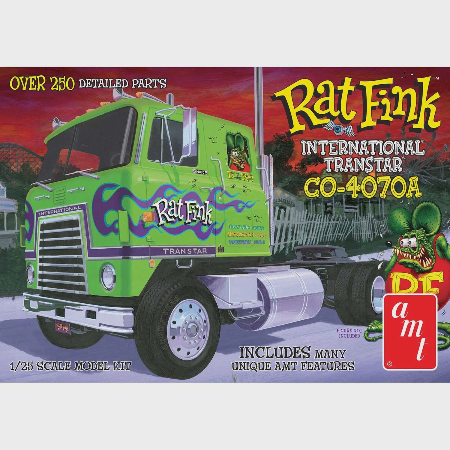 AMT IH Transtar CO-4070A Semi Tractor Hauler, Rat Fink (AMT1291)