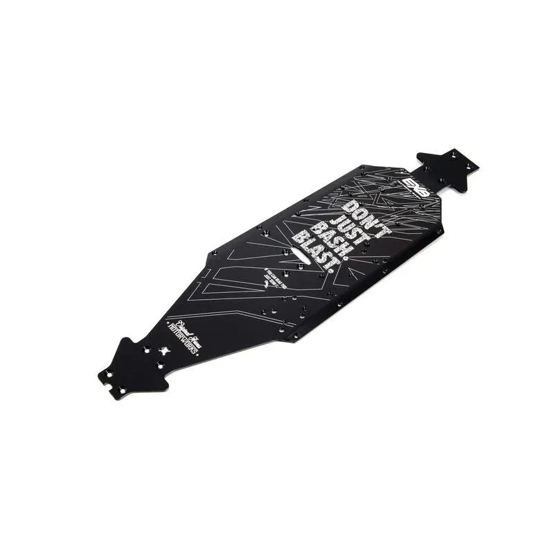 Aluminum Chassis CNC 7075 T6 LWB, Black: EXB