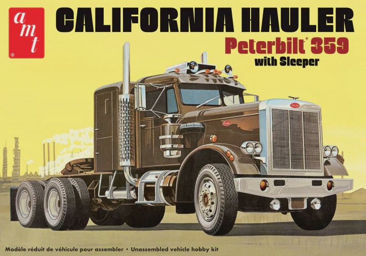 AMT 1/25 Peterbilt 359 California Hauler with Sleeper (AMT1327)
