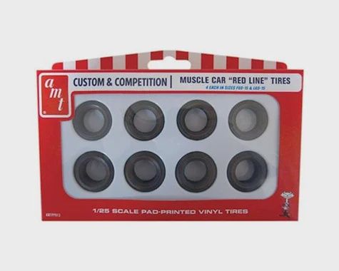 AMT 1/25 Red Line Tires Parts Pack (AMTPP013)