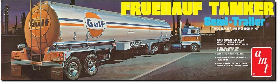 AMT Fruehauf Tanker Gulf 1:25 Scale Model Kit (AMT1354)