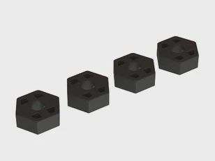 Arrma Composite Wheel Hex 14mm Set (4) 4x4 (AR310779)