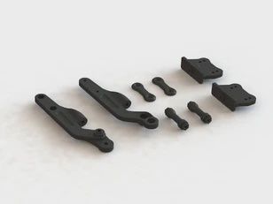 Arrma LOW PROFILE REAR WING MOUNT SET (AR320379)