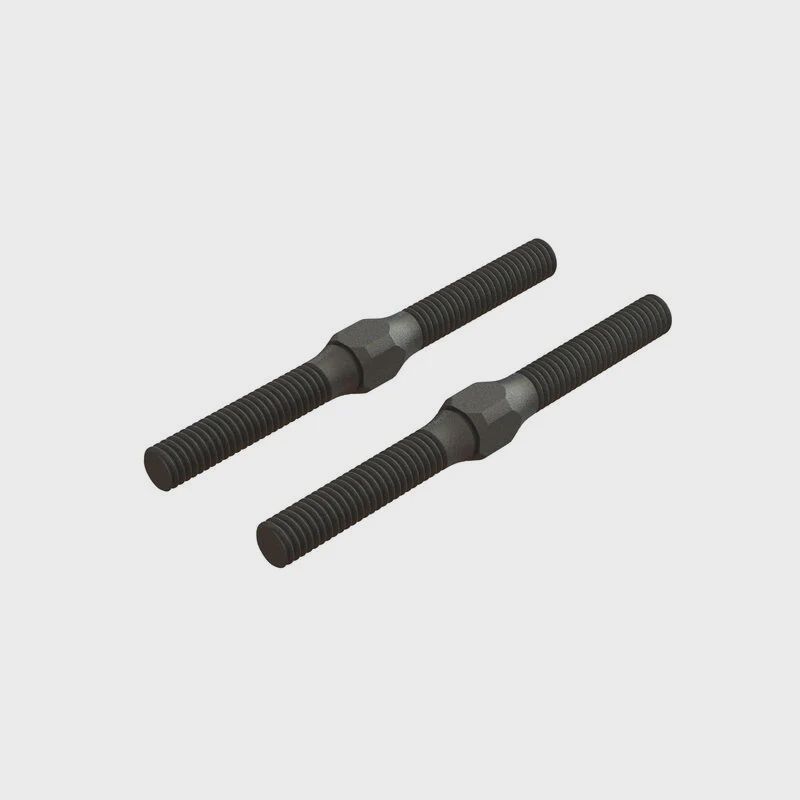 Arrma Steel Turnbuckle M4x48mm Black (2) (AR330542)
