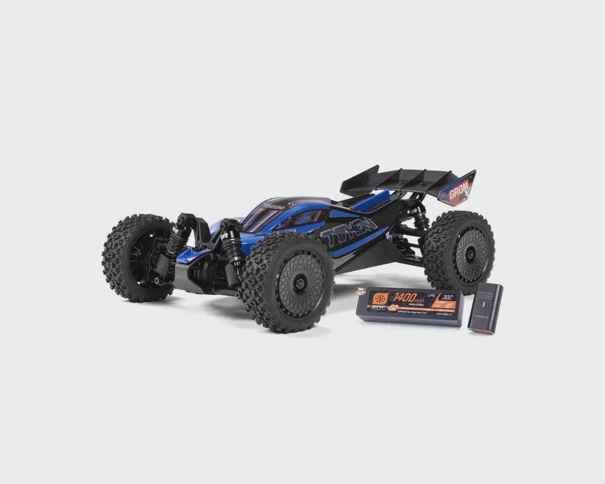 Arrma Typhon Grom 223S BLX 1/18 Brushless RTR 4WD Buggy (Blue) (ARA2306ST2)