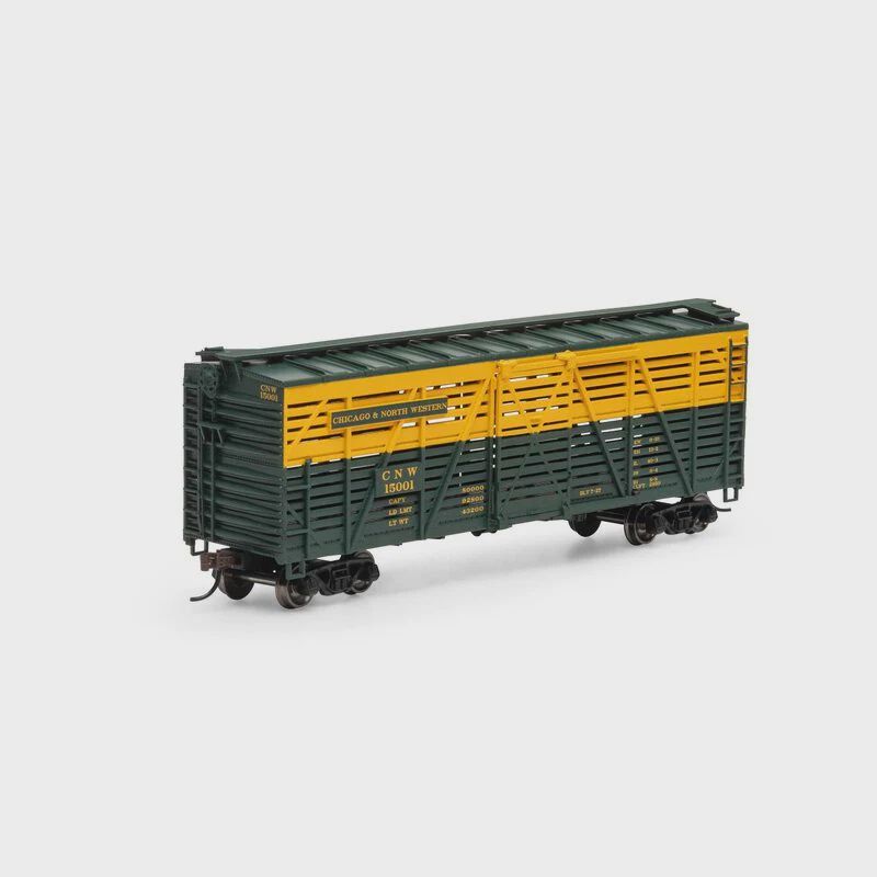 Athearn HO 40' Stock Car, C&amp;NW #15001 (ATH75989)