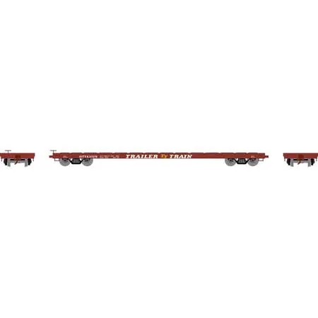Athearn HO RTR 60' Flat Car, OTTX/Brown Logo #97079 (ATH97070)