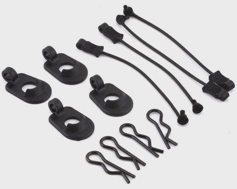 Arrma 1/5 Scale Black Body Clip Retainers (4) (ARA390294)