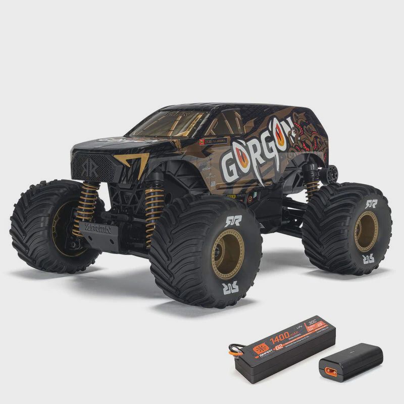 Arrma 1/16 GORGON GROM 4X4 RTR Brushed Monster Truck (Battery &amp; Charger, Bronze (ARA2130T3)