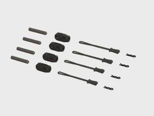 Arrma BRACE ROD ENDS W/PINS AND RETAINERS (4PCS) (ARA320477)