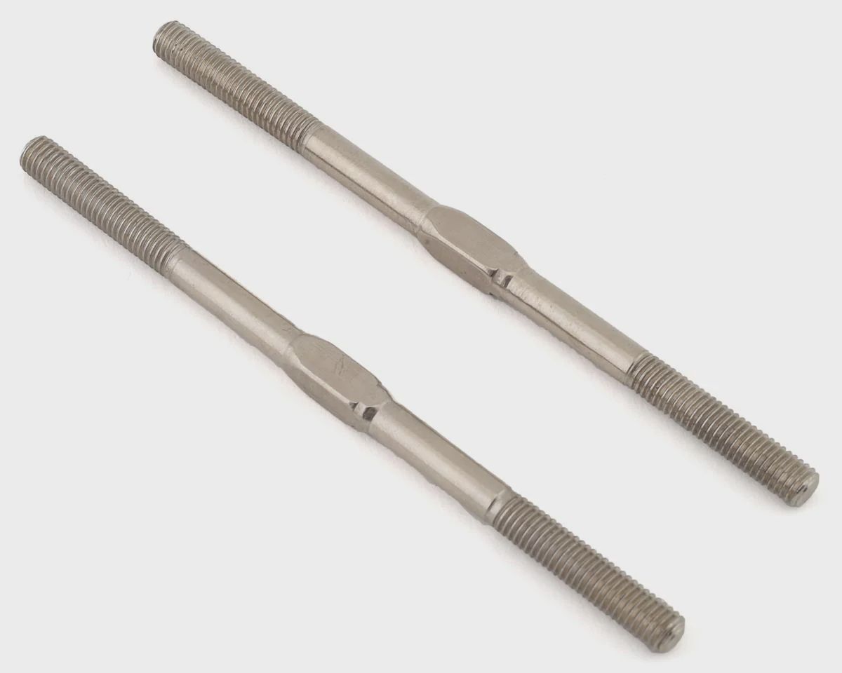 Arrma Kraton EXB 5x89mm Silver Steel Turnbuckle (2) (ARA330662)