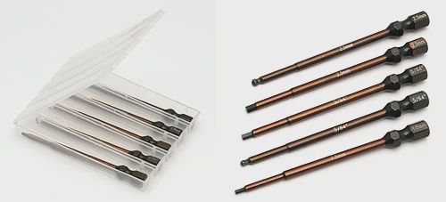 Associated FT 1/4 in 5-Piece Power Tool Tips Set (ASC1674)