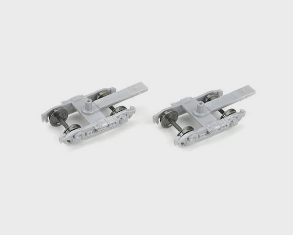 Athearn HO 4-Wheel Passenger Truck (Silver) (2) (ATH90411)