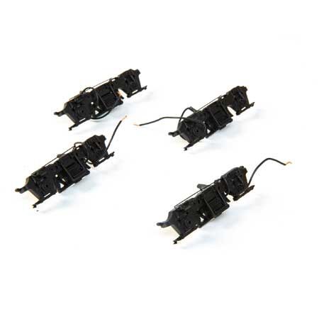 Athearn HO Blomberg M Sideframe Set, Rubber/Hyatt (4) (ATHG40373)