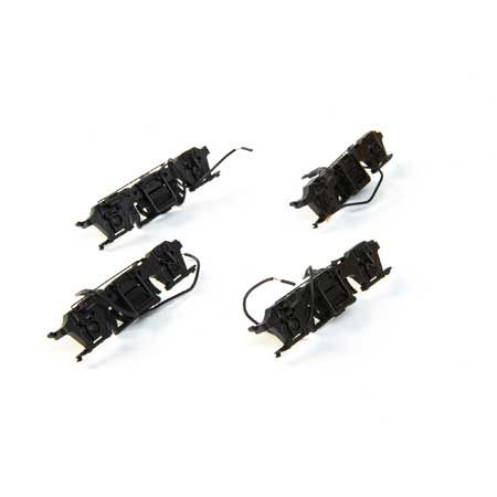 Athearn HO Blomberg M Sideframe Set, Rubber/Timken (4) (ATHG40303)