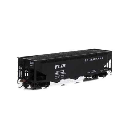 Athearn HO RTR 40' 3-Bay Offset Hopper w/Load, DL&amp;W #84077 (ATH7046)