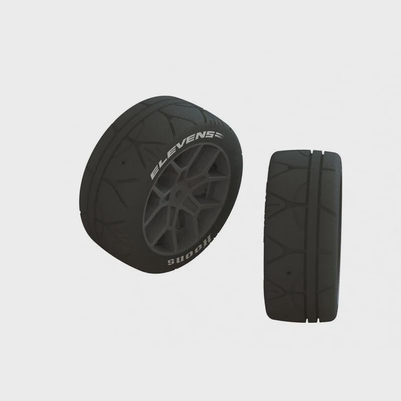 Arrma DBoots Elevens 35/085 2.4 Pre-Mounted Tires (2) (White) (ARA550093)