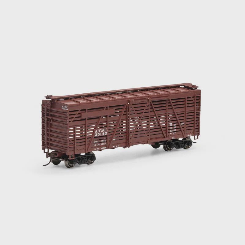 Athearn HO 40' Stock Car, ATSF #25140 (ATH75989)