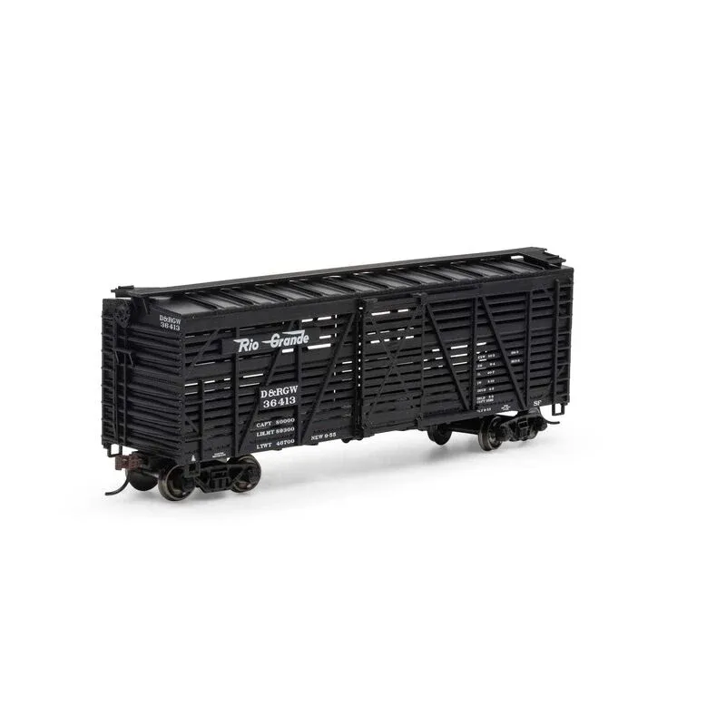 Athearn HO 40' Stock Car, D&amp;RGW #36413 (ATH75995)