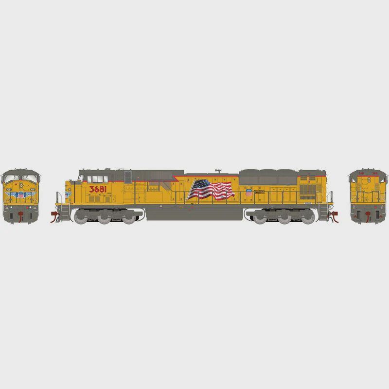 Athearn HO G2 SD90MAC, UP #3681 (ATHG27253)