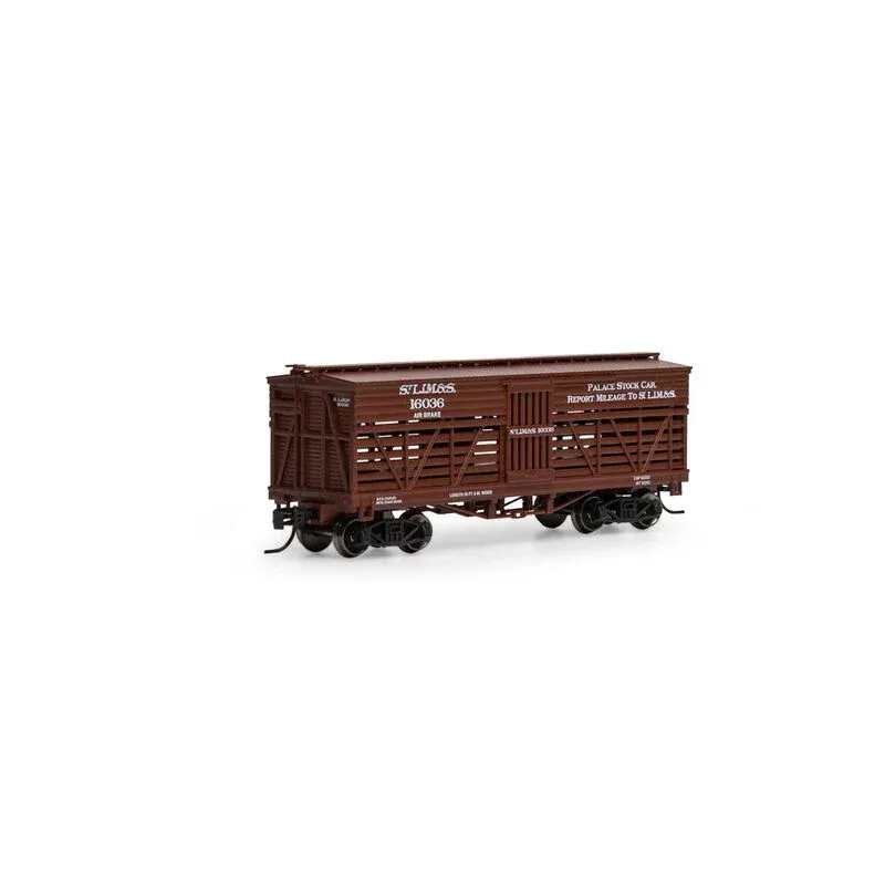 Athearn N 36' Old Time Stock Car, SLIM&amp;S #16036 (ATH5252)