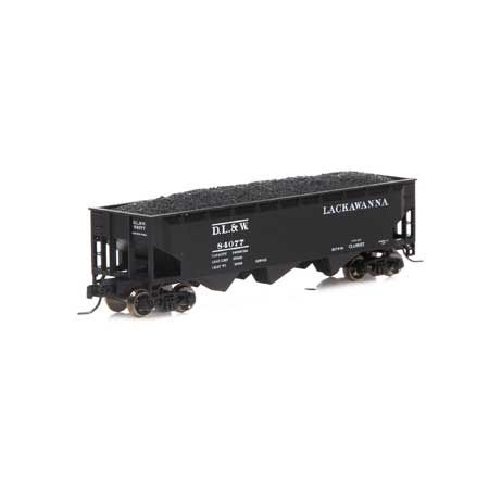 Athearn N 40' 3-Bay Offset Hopper w/Load, DL&amp;W #84077 (ATH5127)