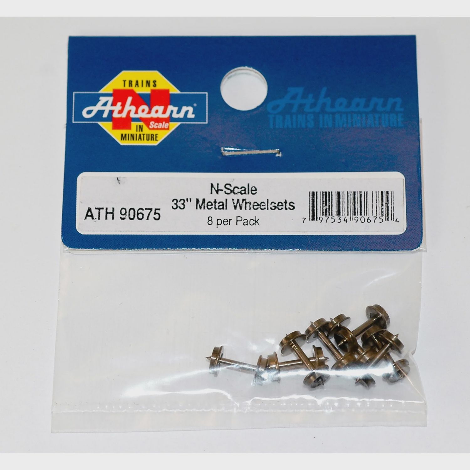 Athearn N 33" Metal Wheel Set (8) [ATH90675]