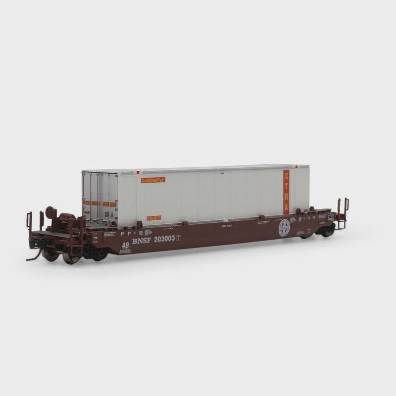 Athearn N 48' Husky Stack Well,BNSF/48' XTRA#203003-951233 (ATH3292)