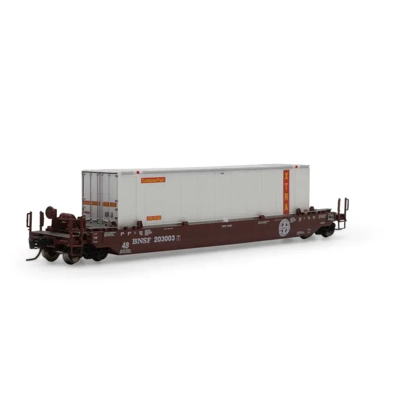 Athearn N 48' Husky Stack Well,BNSF/48' XTRA#203003-951233 (ATH3292)