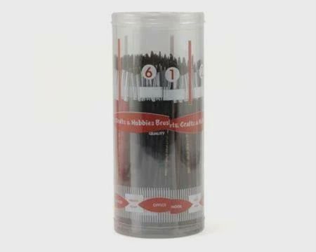 Atlas Brush Brush Cylndr Asst Economy Camel Hair #1-6 (32-CY)