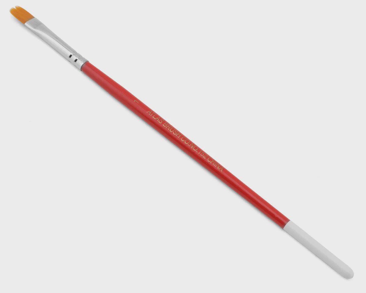 Atlas Brush Golden Taklon Flat #1 Pkg (ABS152-I-1)