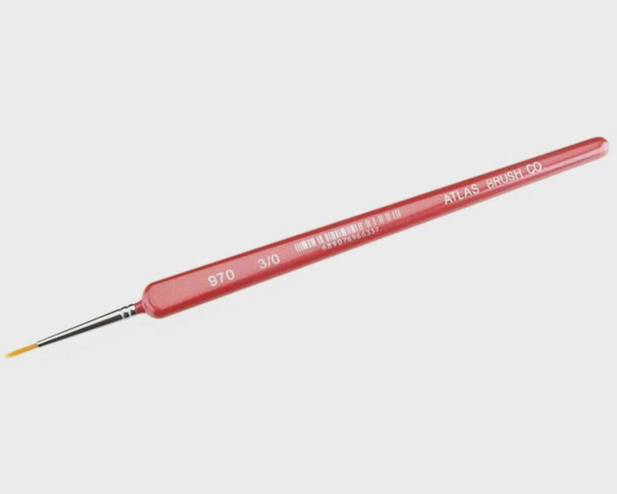 Atlas Brush Golden Taklon-Triangle Handle 3/0 (ABS970-3/0)