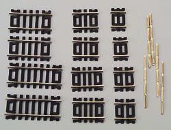 Atlas HO C100 Straight Track Asst Nickel Silver (12) (ATL847)