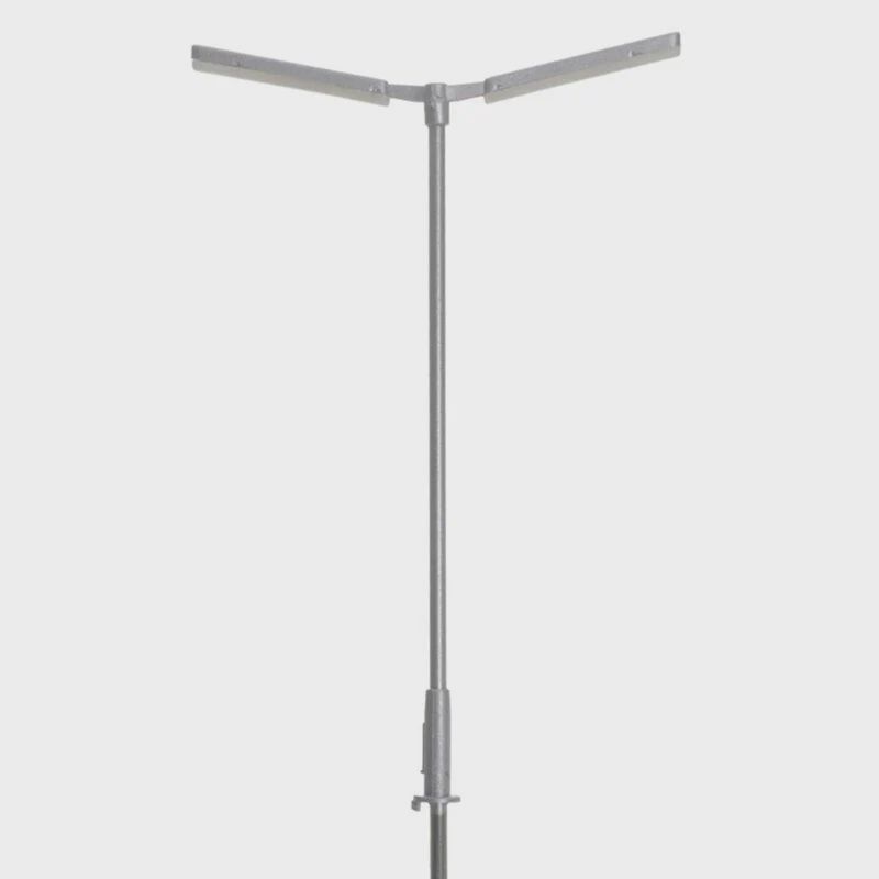 Atlas HO Double Arm Parking Lot Light, Sliver, Cool White LED (3) (ATL70000178)