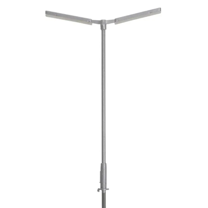 Atlas HO Double Arm Parking Lot Light, Sliver, Cool White LED (3) (ATL70000178)