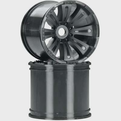 Axial 8-Spoke Oversize Wheel Black (2) (AX8008)