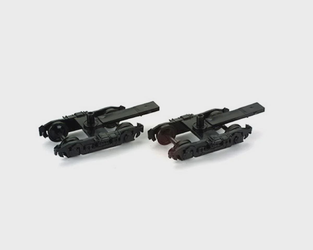 Athearn HO Truck, 4-Wheel Pass/Black (2) (ATH90410)