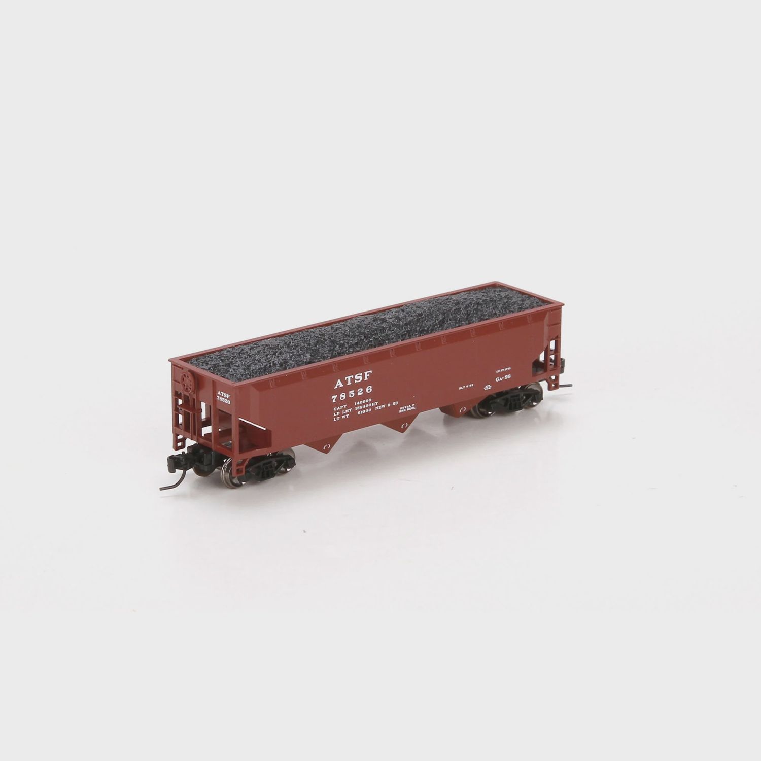 Athearn N 40' 3-Bay Offset Hopper w/Load, SF #78526 [ATH6558]