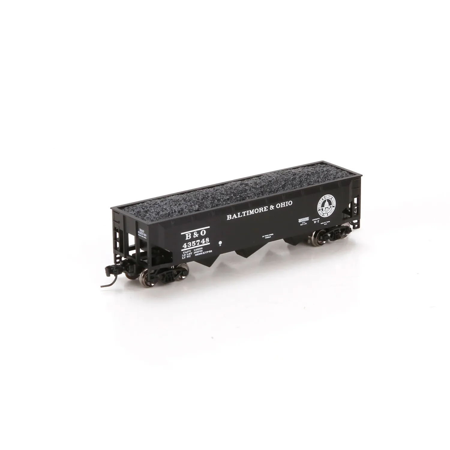 Athearn N 40' 3-BAY OFFSET HOPPER W/LOAD, B&amp;O #435748 (ATH6561)