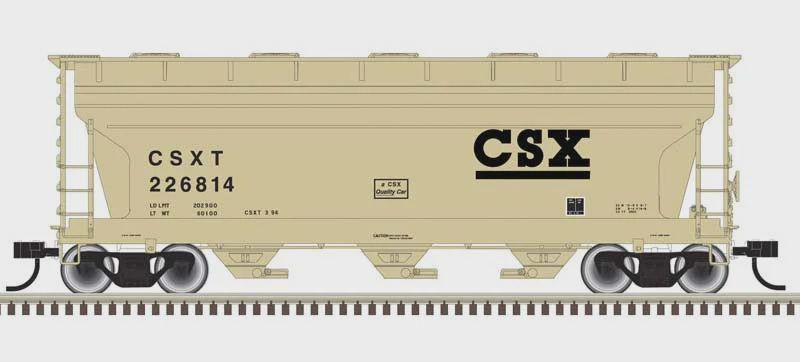 Atlas 3560 Cov Hopp CSX 226814 (tan, Black) (ATL50006114)