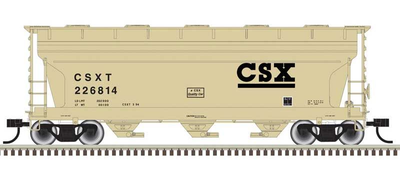 Atlas 3560 Cov Hopp CSX 226828 (tan, Black) (ATL50006115)