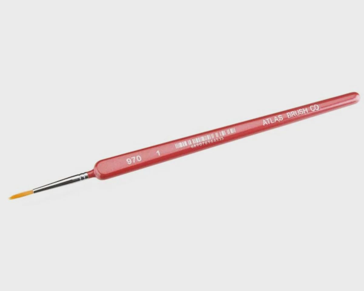Atlas Brush Golden Taklon-Triangle Handle 1 (ABS970-1)
