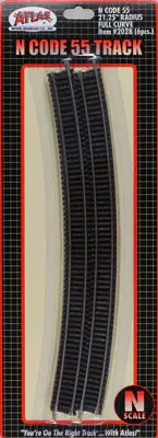 Atlas Code 55 21 1/4" Full Curve (6) N (ATL2028)