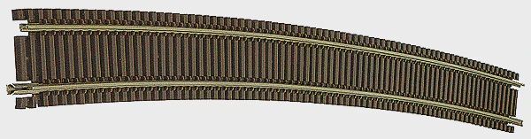 Atlas Code 55 Track w/Nickel-Silver Rail &amp; Brown Ties -- 71" Radius Full Curve pkg(6) (ATL2031)