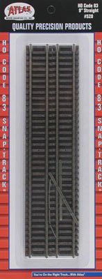 Atlas Code 83 9" Straight (6) HO (ATL520)