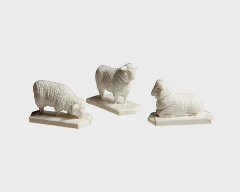 Atlas HO Sheep (12 White &amp; 1 Black) (ATL779)